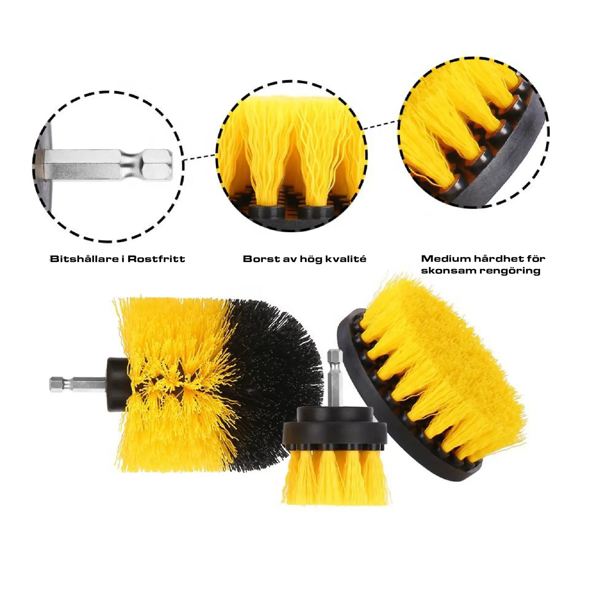 Borstar till Borrmaskin, 3st